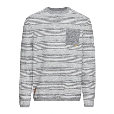 Afbeelding van camel active Gebreide trui met strepenpatroon Maat menswear L Blauw Grijs