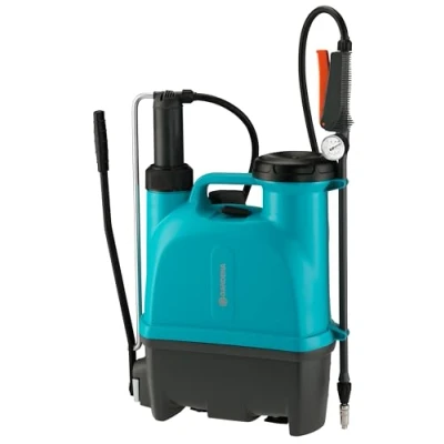 Afbeelding van Gardena rugsproeier 12 l Plus: Druksproeier met telescopische lans, grote vulopening, ergonomisch gevormd reservoir, hoogwaardige messing sproeimond, sproeistraal mogelijk (11142 20)