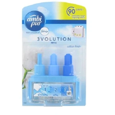 Afbeelding van 9x AMBI PUR 3volution Electric Refill Luchtverfrisser &quot;Katoen&quot; 20 ml