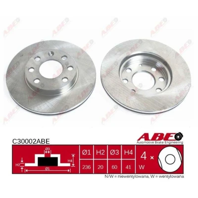 Afbeelding van ABE Remschijven C30002ABE