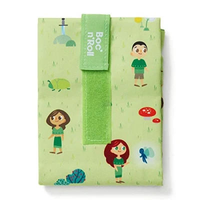Afbeelding van Roll&#039;eat ® Boc&#039;n&#039;Roll Kids Herbruikbare Ecologische Boterhamzak zonder BPA, Park Waterdicht, Vlek bestendig, Gemakkelijk Te Reinigen Machine wasbaar