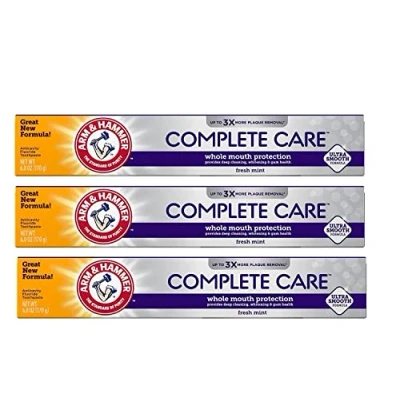 Afbeelding van 3 x 170 g Arm &amp; Hammer Complete Care + extra witte fluoride anti cavity tandpasta uit de VS