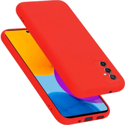 Afbeelding van Cadorabo Hoesje geschikt voor Samsung Galaxy M52 5G in LIQUID ROOD Beschermhoes gemaakt van flexibel TPU silicone Case Cover