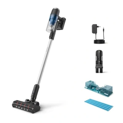 Afbeelding van Philips Snoerloze Stofzuiger 3000 Serie Zuigt en Veegt in één moeite, Digitale Motor, Nauwkeurig LED Mondstuk, 60 min Werktijd, Afneembare Batterij, PowerCyclone 8, Aqua module (XC3132/01)