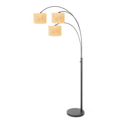 Afbeelding van Steinhauer vloerlamp Sparkled light zwart metaal 3830ZW