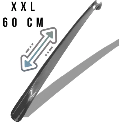 Afbeelding van GEAR3000 XXL Schoenlepel Lang 60 cm Kunststof Zilver