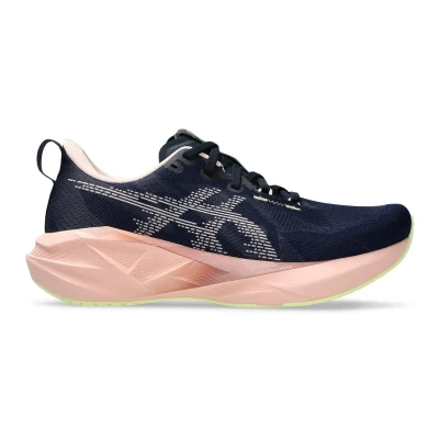 Afbeelding van Asics Novablast 5 Hardloopschoenen voor op de weg, Dames, Maat: 39.5, Midnight/breeze Textiel