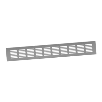 Afbeelding van Plintrooster aluminium zilver L=400mm x H=60mm RA640S