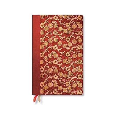 Afbeelding van Virginia Woolf&#039;s Notebooks The Waves Volume 4 (Virginia Woolf’s Notebooks) Maxi Horizontal 12 month Dayplanner 2024 (Elastic Band Closure)