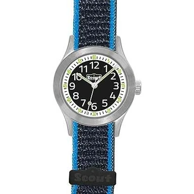 Afbeelding van Scout Kwartshorloge Blauw Polshorloge, kinderhorloge, leerhorloge, meisjes, jongens cadeau idee, schoolbegin