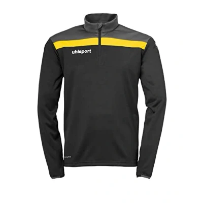 Afbeelding van Uhlsport Offense 23 Ziptop Heren Zwart / Antraciet Limoen Maat: M