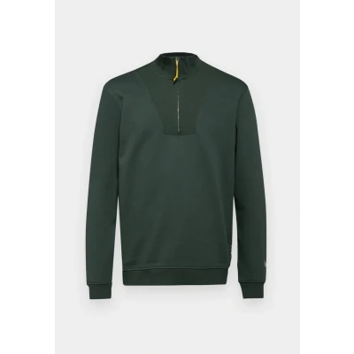 Afbeelding van Only &amp; Sons Onsriley Reg 1 4 Zip High Neck Swt 22030160 Donkergroen Heren The Stone