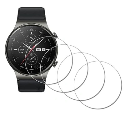 Afbeelding van iDaPro Screenprotector voor HUAWEI GT 2 Pro GT2 SmartWatch [4 stuks] Gehard glas Anti Bubble Free Eenvoudige installatie