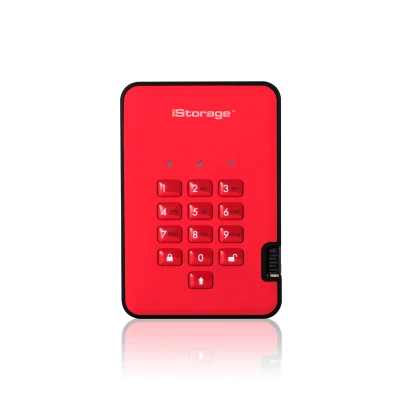 Afbeelding van iStorage diskAshur 2 externe harde schijf 500 GB Rood