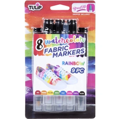 Afbeelding van Tulip Aquarel Textielstiften Set 8 stuks