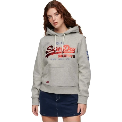 Afbeelding van Superdry Hoodie, Dames, Maat: XS, Gris