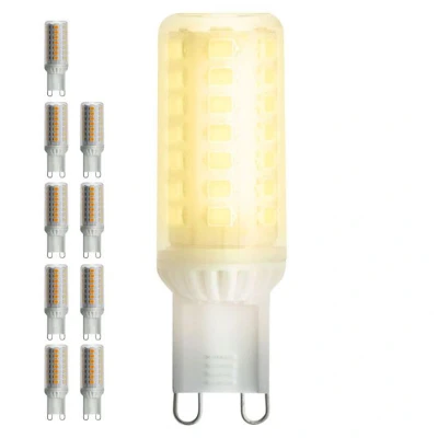 Afbeelding van G9 ledlamp dimbaar, 4W vervangt 40W, warm wit (2700K), 370 lumen Voordeelpak 10 stuks 57mm*Ø18mm