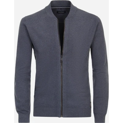 Afbeelding van Casa Moda vest heren blauw effen