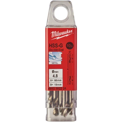 Afbeelding van Metaalboor Hss G Tweezijdig 4,8 X 62 Mm (10 Stuks)