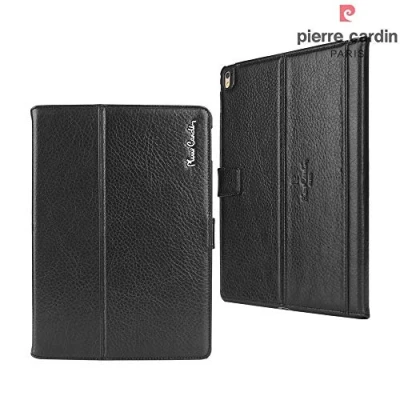Afbeelding van Pierre Cardin Apple Zwart Book Case hoesje voor iPad Pro 9.7 (2016) Smart Tablethoes