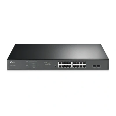 Afbeelding van TP LINK TL SG1218MPE netwerk switch Managed Gigabit Ethernet (10/100/1000) Zwart Power over