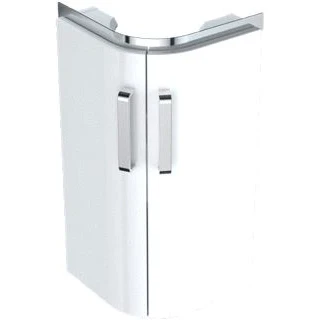 Afbeelding van Geberit renova compact onderbouwkast hoekfontein wand 2x deur spaanplaat 604 x 425 330mm hxbxd mat wit 862132000
