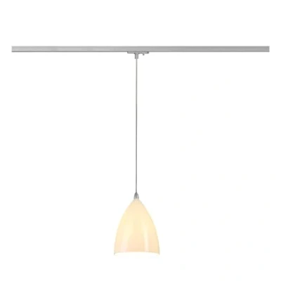 Afbeelding van Slv tonga 4 hanglamp voor eenfase hoogspanningsrail a60 keramische kap wit max 60 w incl adapter 143594