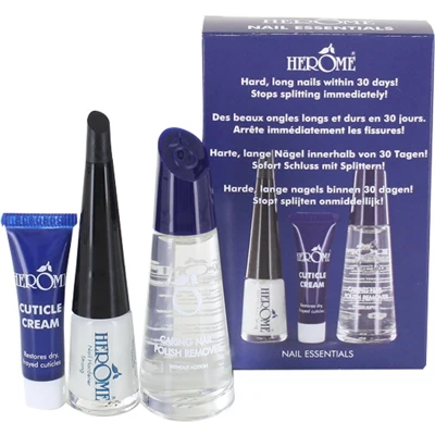 Afbeelding van Herome 3 in 1 Manicure met Nagelverharder, Nagellakremover en Nagelriemcreme Nagelverzorging set