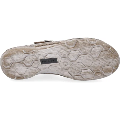 Afbeelding van Josef Seibel Fergey 80 Ballerina&#039;s met enkelbandjes, Dames, Maat: 42, Creme multi Leer