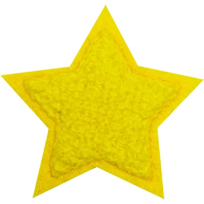 Afbeelding van Fjesta© Oeteldonk embleem Chenille Ster geel
