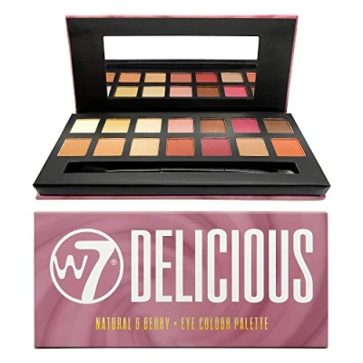 Afbeelding van W7 Delicious Nautral &amp; Berry Oogschaduwpalette 14 kleuren