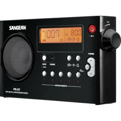 Afbeelding van Sangean pack PR D7 Draagbare Radio Zwart