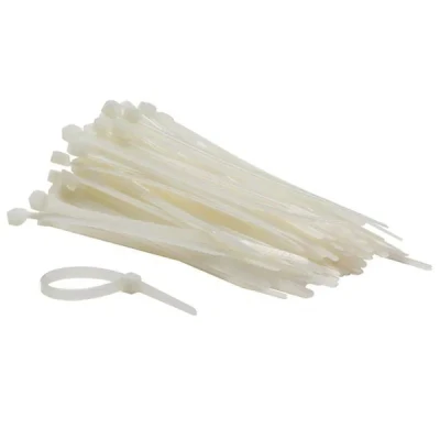 Afbeelding van SET MET NYLON KABELBINDERS 4.6 x 120 mm WIT (100 st.)