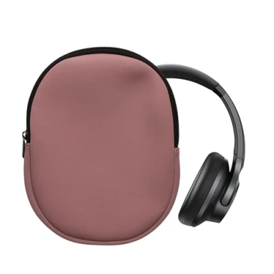 Afbeelding van kwmobile hoes geschikt voor headset / Overear headphone 24 x 19 cm Beschermhoes in donkerroze Van neopreen
