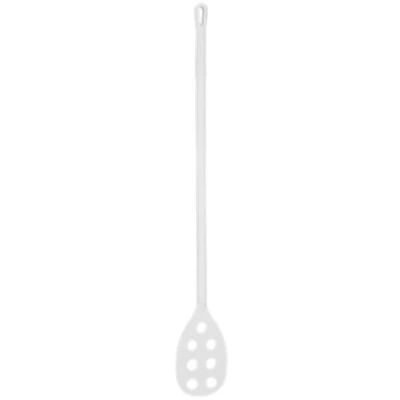 Afbeelding van Vikan Speciale Gereedschappen Hygiene Roerspatel met Geperforeerd Blad Metaaldetecteerbaar Wit Ø31mm 1200mm