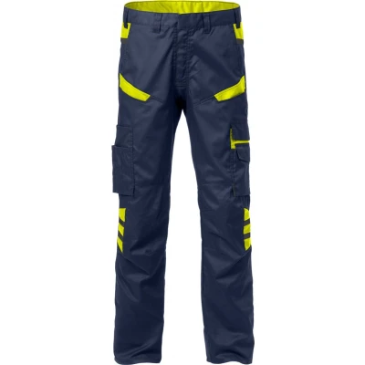 Afbeelding van Fristads Broek 2552 Stfp Marineblauw/hi vis Geel