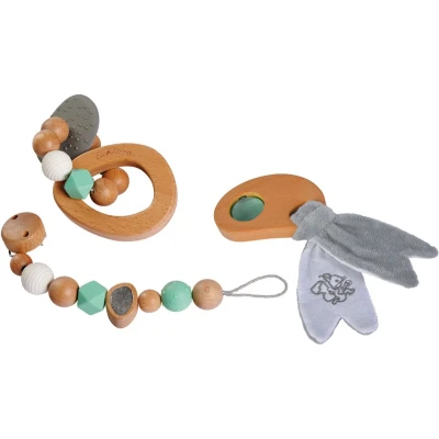 Afbeelding van Eichhorn Baby Pure Houten Cadeauset 3dlg.