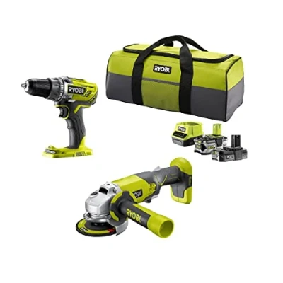 Afbeelding van Ryobi R18DDAG 252S ONE+ 18V Accu 2 delig Combokit Inclusief accu&quot;;s en lader 5133003819