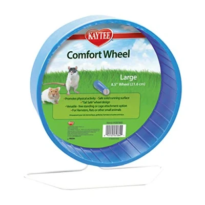 Afbeelding van Kaytee Comfort oefenwiel, 8,5 inch, groot, voor hamsters, muizen, ratten (verschillende kleuren)