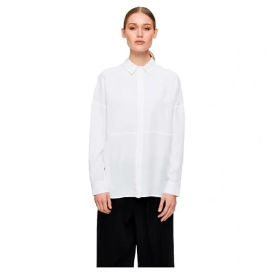 Afbeelding van Selected Femme Overhemdblouse, Dames, Maat: 36, Snow white