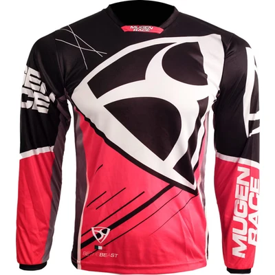 Afbeelding van Mugenrace Hemy Motocross Jersey Zwart Rode CR-MNR-2492-BLR-L