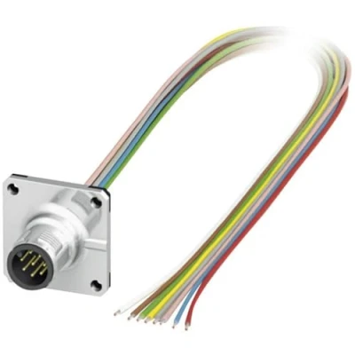 Afbeelding van Phoenix Contact 1441561 Sensor/actuator inbouwconnector M12 Aantal polen: 8 Stekker, inbouw 0.50 m 1 stuk(s)
