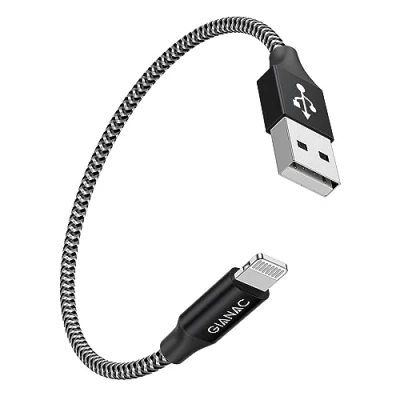 Afbeelding van GIANAC iPhone oplaadkabel, 0,5 m [Apple MFi gecertificeerd] Nylon Lightning kabel, snelkabel voor 11, XS, XS Max, XR, X, 8, 8 Plus, 7 6s, 6s 6, 6 SE, 5s, 5c