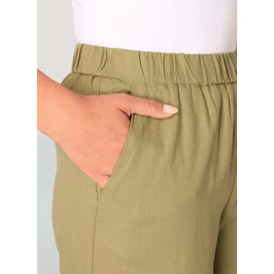 Afbeelding van BASE LEVEL Yul Pants Soft Army maat 36