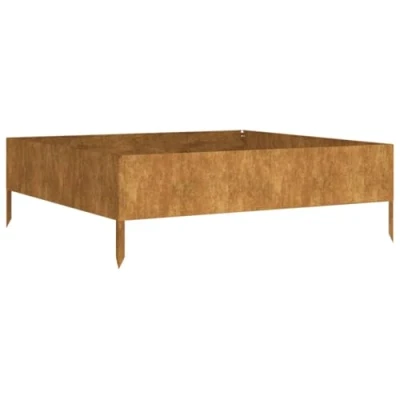Afbeelding van Plantenbak verhoogd 100x100x33,5 cm cortenstaal