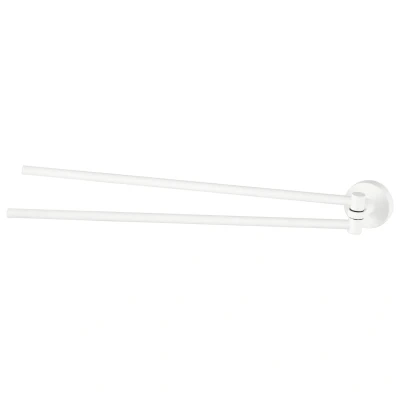 Afbeelding van Haceka kosmos dubbele handdoekhouder draaibaar mat wit 46cm 1208480