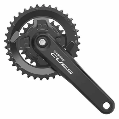 Afbeelding van Shimano Crankstel 2 x 9/10/11 speed CUES FC U4000 met 170 mm crankarm 36 22 tands (3mm opliggend)