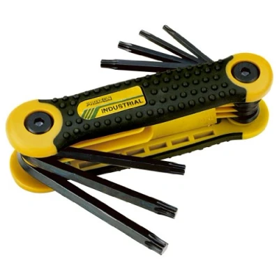 Afbeelding van Proxxon 23 954 2223954 game 9 sleutels Torx TX 40, rood, set van 8 stuks
