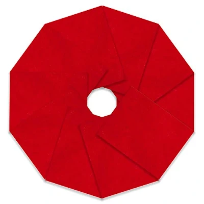 Afbeelding van Craft vilt, 10 stuks, oosters rood