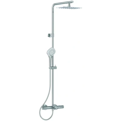 Afbeelding van Ideal Standard Ceratherm T100 Flex bad /douchezuil met thermostaat, verchroomd
